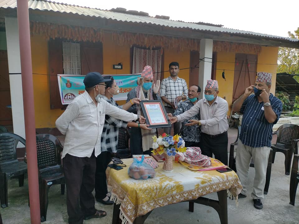 तेराखलाई साहित्य चौतारीको सम्मान