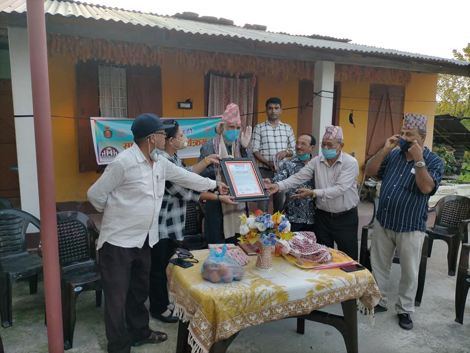 तेराखलाई साहित्य चौतारीको सम्मान