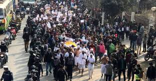 महिला हिंसा विरुद्ध काठमाडौंमा महिला मार्च