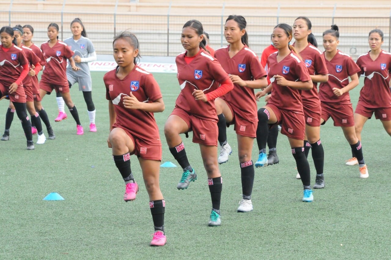 महिला साफ च्याम्पियनसिप फुटबलमा आज नेपाल र श्रीलङ्काबीच खेल हुँदै