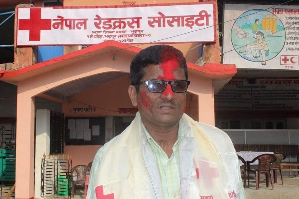 रेडक्रस झापाको सभापतिमा चौथो कार्यकालमा पनि ढकाल निर्विरोध चयन