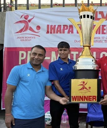 पुलिस क्लवले जित्यो प्रथम झापा महिला गोल्डकपको उपाधी