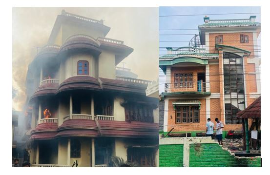 जेनजी आन्दोलनः झापाका ५० नेताको घरमा तोडफोड र आगजनी
