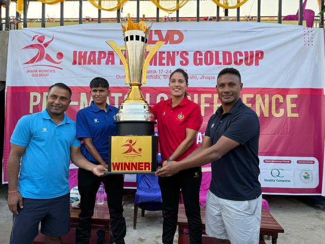 झापा महिला गोल्डकपः आज फाइनल, एपिएफ र पुलिस भिड्दै