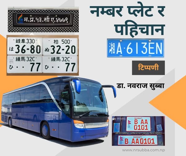 नम्बर प्लेट र पहिचान