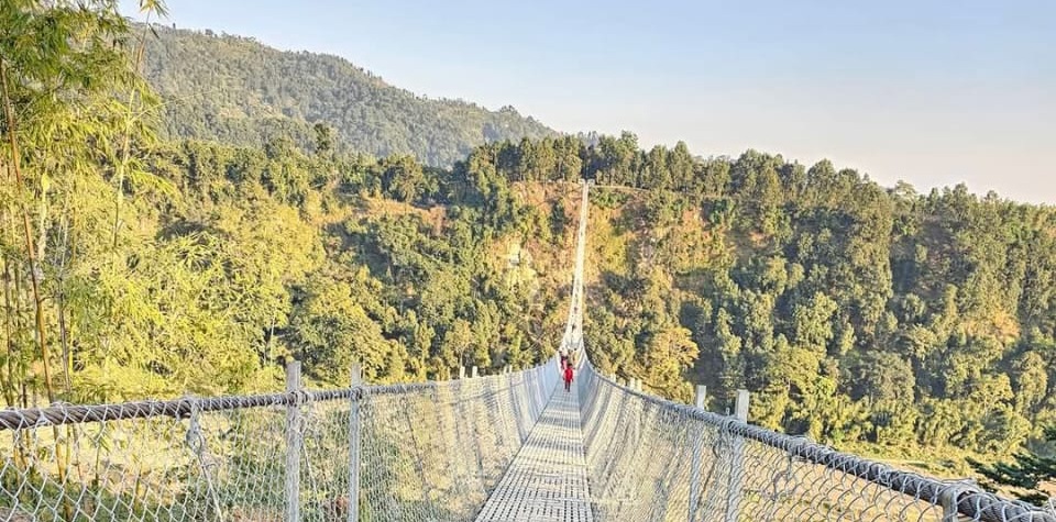 कोशी प्रदेशकै लामो झोलुङ्गे पुलको उदघाटन पुस २५ मा 
