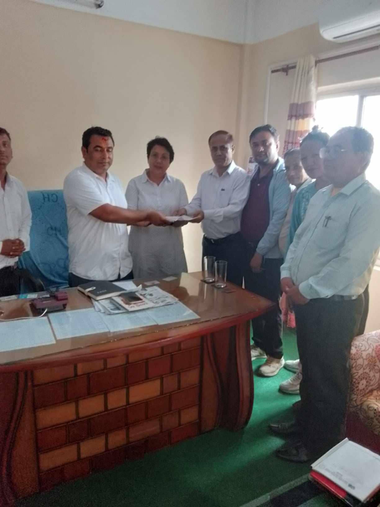 झापामा पहिलोपटक निर्वाचन कार्यालयमा पार्टीको आर्थिक विवरण बुझाइयो