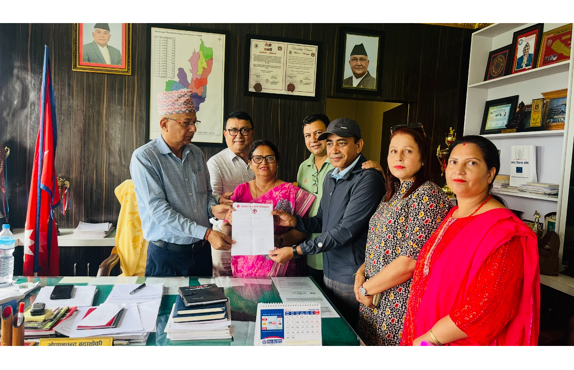 रेडक्रसद्वारा विपत नियन्त्रणका लागि पुर्वतयारी गर्न नगरपालिकाे ध्यानाकर्षण