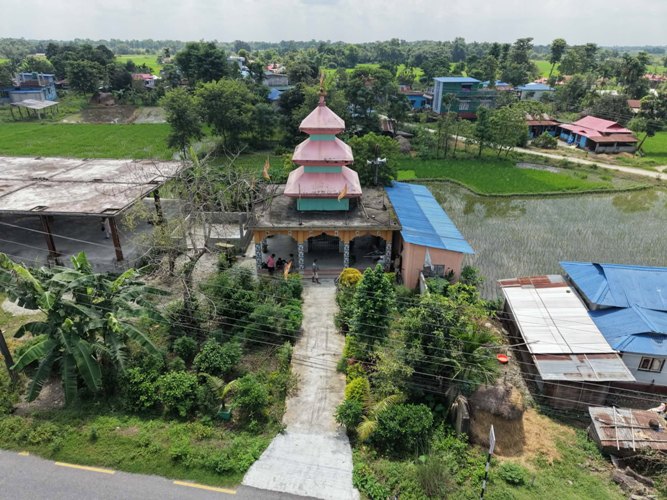 मेचीनगर–१५ को सिद्धेश्वर मन्दिरमा बिशेष गंगा आरती हुँदै