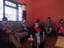 सेफ हाउस शुभारभ्भ कार्यक्रममा सहभागिहरु ।