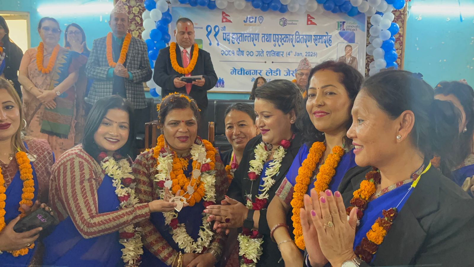 मेचीनगर लेडी जेसीजको पदहस्तान्तरण, सविताले सम्हालिन नेतृत्व