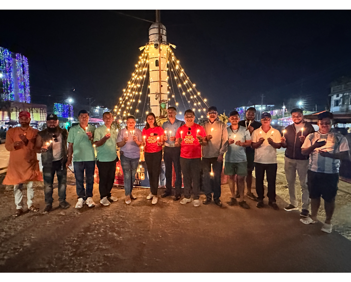 मेचीनगर रोटरीले दीप प्रज्वलन गरेर मनायो पोलियो दिवस