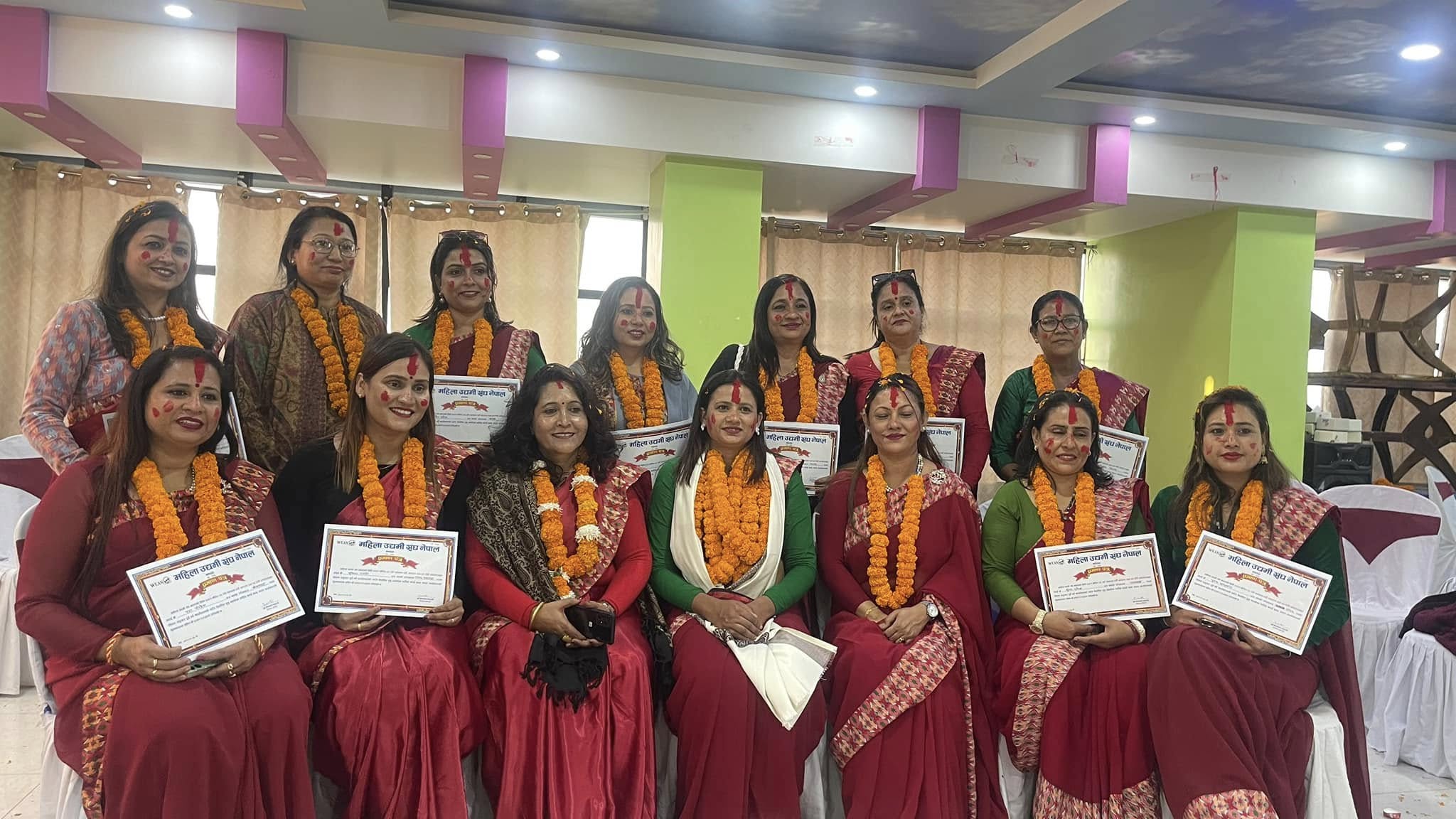 महिला उद्यमी संघ झापाको अध्यक्षमा शर्मिला, दीपा र जमुना सम्मानित